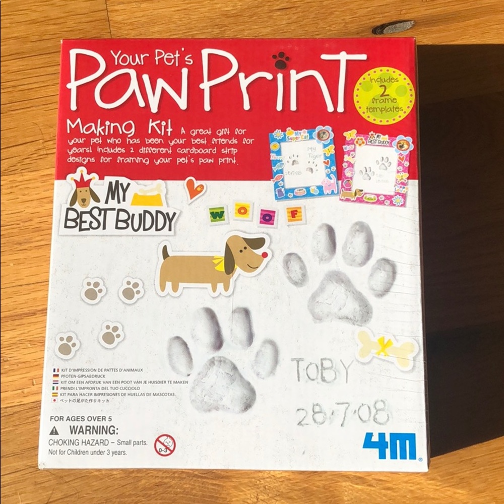 Your Pet’s Paw Print kit